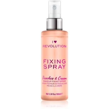 I Heart Revolution Fixing Spray fixační sprej na make-up s vůní Peaches & Cream 100 ml