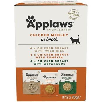 Applaws kapsička Cat multipack kurací výber 12× 70 g (5060122496599)