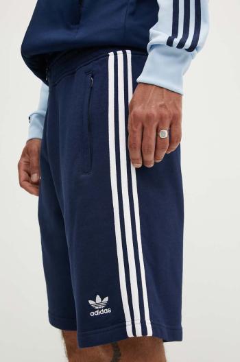 Bavlnené šortky adidas Originals 3-Stripes tmavomodrá farba, IM9424