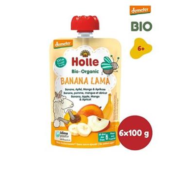 HOLLE Banana lama  BIO banán jablko mango marhuľa 6× 100 g (7640161877221)