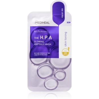 MEDIHEAL Ampoule Mask The H.P.A plátenná maska pre rozjasnenie a vyhladenie pleti 20 ml