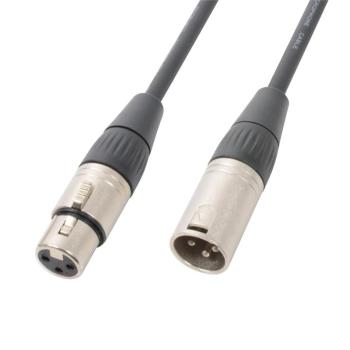 PD Connex DMX kábel, 3-pólový XLR- zástrčky, samček - samička, 120 ohmov, 3 m