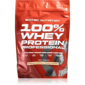 Scitec Nutrition 100% Whey Protein Professional srvátkový proteín s tráviacimi enzýmami príchuť Chocolate Cookie Cream 500 g