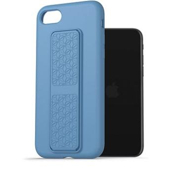 AlzaGuard Liquid Silicone Case with Stand pre iPhone 7 / 8 / SE 2020 / SE 2022 modrý (AGD-PCSS0001L)