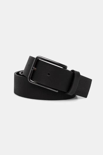 Kožený opasok Calvin Klein pánsky, čierna farba, K50K512651