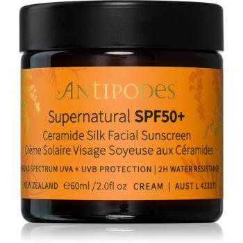 Antipodes Supernatural SPF50+ Ceramide Silk Facial Sunscreen ochranný pleťový krém s ceramidmi SPF 50+ 60 ml