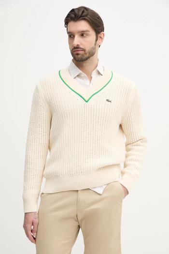 Sveter Lacoste pánsky, béžová farba, AH9303