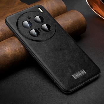 SULADA LEATHER Ochranný kryt Vivo X200 Pro 5G čierny