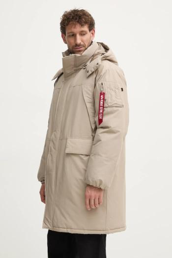 Bunda Alpha Industries pánska, béžová farba, zimná, 148124