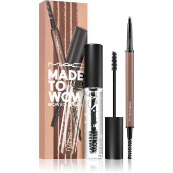 MAC Cosmetics Made To Wow Brow Kit darčeková sada na obočie odtieň Auburn