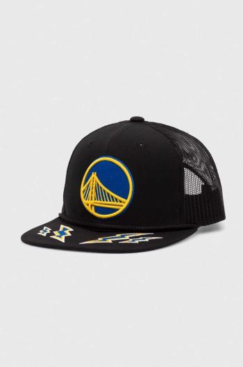 Šiltovka Mitchell&Ness NBA GOLDEN STATE WARRIORS čierna farba, s nášivkou