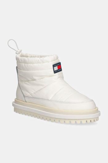 Snehule Tommy Jeans TJW PADDED FLAT BOOT WL biela farba, EN0EN02725
