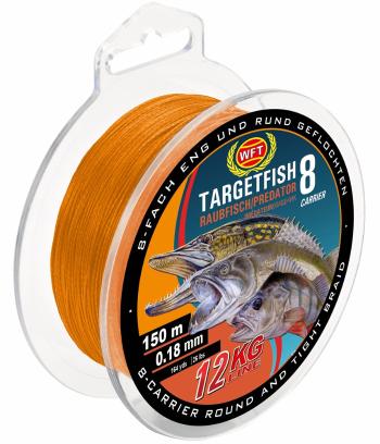 Wft splietaná šnúra tf8 raubfisch predator oranžová 150 m - 0,12 mm 8 kg