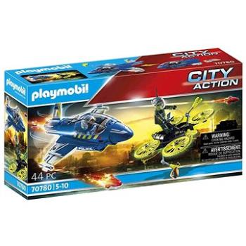 Playmobil Policajný tryskáč: Prenasledovanie dronu (4008789707802)