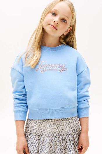Mikina Tommy Hilfiger modrá farba, KG0KG08686