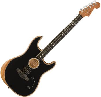 Fender American Acoustasonic Stratocaster Black Elektroakustická gitara