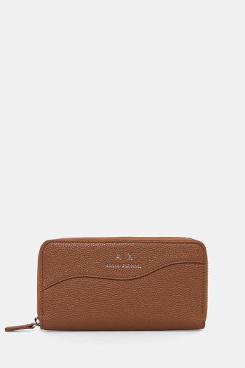 Peňaženka Armani Exchange dámska, hnedá farba, 948068 CC783