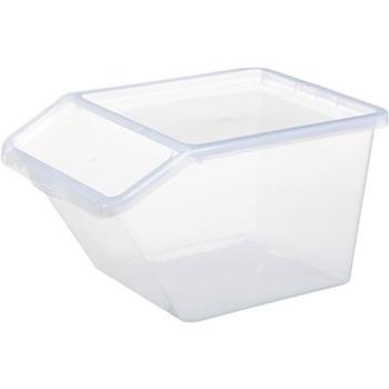 Plast Team - Úložný box 40 l, 39,5 × 57,5 × 31,3 cm Basic box, číry šikmý (22870800)