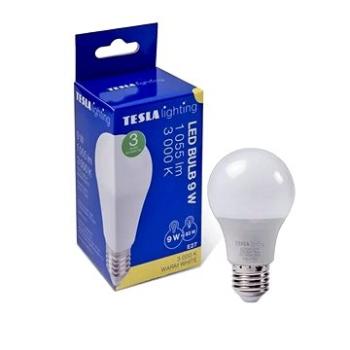 Tesla – LED žiarovka BULB E27, 9 W, 230 V, 1 055 lm, 25 000 h, 3 000 K teplá biela, 220st (BL270930-2)