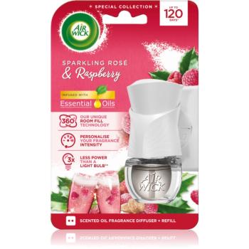 Air Wick Electric Sparkling Rose & Raspberry elektrický osviežovač vzduchu s náplňou 19 ml