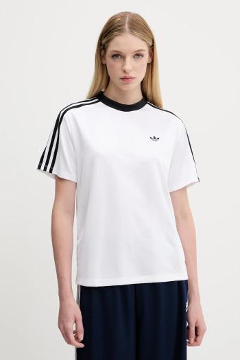 Tričko adidas Originals Jacquard Tee dámske, biela farba, JV9647