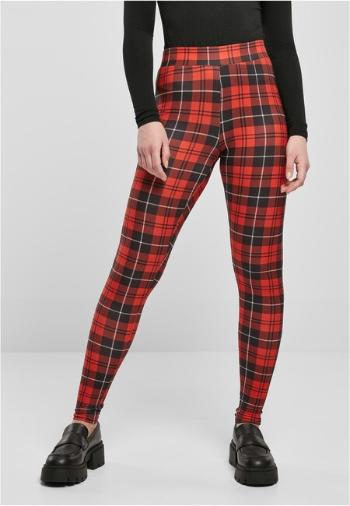 Urban Classics Ladies Soft AOP Leggings redcheck - XS