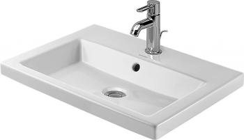 DURAVIT - 2nd floor Umývadlo, 60x43 cm, s prepadom, 1 otvor na batériu, biela 0347600000