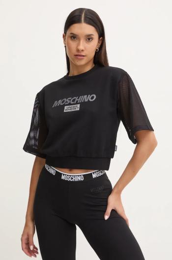 Tričko Moschino Underwear čierna farba, A17084420