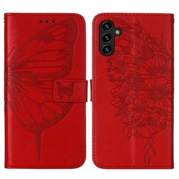 ART BUTTERFLY Peňaženkový kryt Samsung Galaxy A34 5G červený