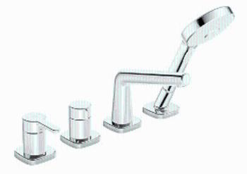 Vaňová batéria Hansa DESIGNO so sprchovacím setom chróm 53122083