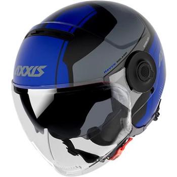 Axxis Raven SV ABS Milano, otvorená prilba matt blue (MOTO32218nad)