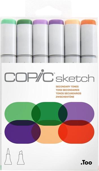 Copic Sketch Fixky Secondary Tones 6 ks