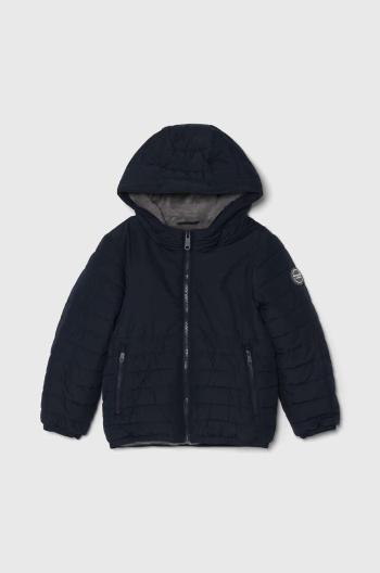 Detská bunda Abercrombie & Fitch tmavomodrá farba