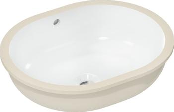 Zápustné umývadlo Hansgrohe Xuniva U 45x35 cm bez otvoru pre batériu, s prepadom 60153450