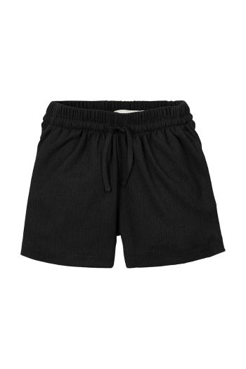 Detské krátke nohavice Calvin Klein Jeans čierna farba, jednofarebné, IG0IG02881