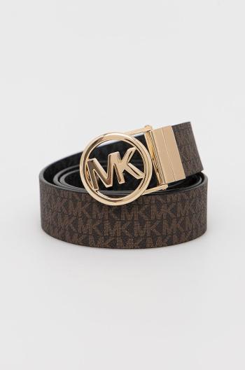 Oboustranný pásek MICHAEL Michael Kors dámský, hnědá barva