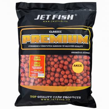 Jet fish boilie premium clasicc 5 kg 20 mm - chilli / cesnak