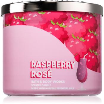 Bath & Body Works Raspberry Rose vonná sviečka 411 g