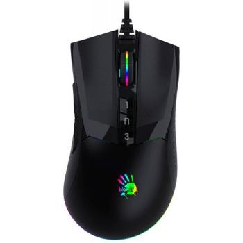 A4tech BLOODY W90 Pro Activated, RGB podsvietená herná myš, 16000 DPI, čierna, USB