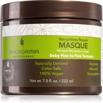 Macadamia Natural Oil Weightless Repair obnovujúca maska pre všetky typy vlasov 222 ml