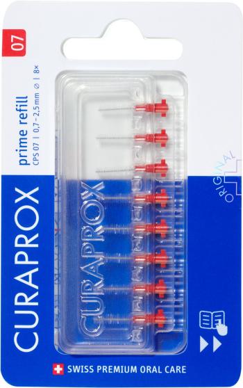 Fogköztisztító kefe CURAPROX CPS 07 Prime Refill piros színű 0,7 mm, 8 darab