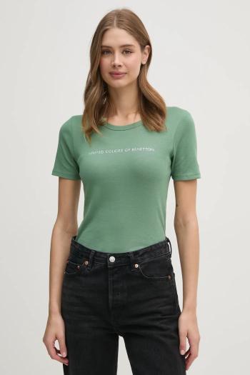 Bavlnené tričko United Colors of Benetton dámske, červená farba, 3GA2E16A2
