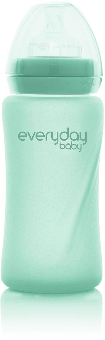 Everyday Baby fľaša so slamkou sklo 240 ml Mint Green (7350077263895)