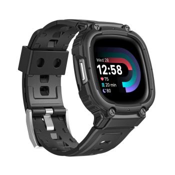 GLACIER Ochranné puzdro pre Fitbit Versa 4 / 3 / 2 / 1 čierne