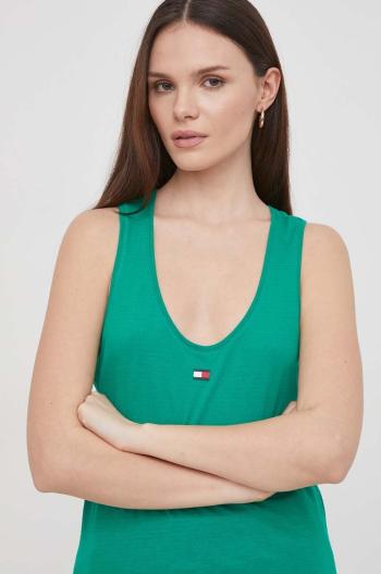 Top Tommy Hilfiger dámsky,zelená farba,WW0WW41127