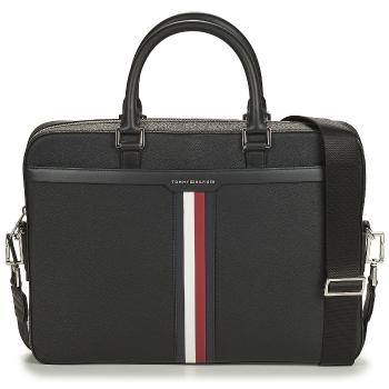 Tommy Hilfiger  TH COATED CANVAS COMPUTER BAG  Aktovky Čierna