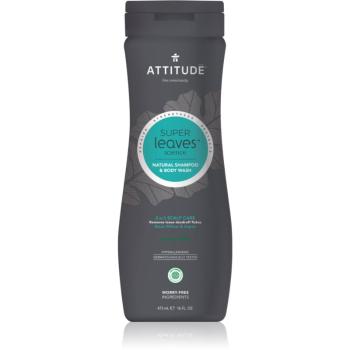 Attitude Super Leaves Scalp Care Black Willow & Aspen sprchový gél a šampón 2 v 1 pre mužov 473 ml