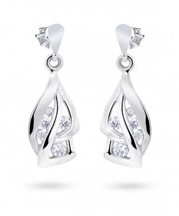 Cutie Jewellery Luxusné náušnice z bieleho zlata s trblietavými zirkónmi Z8045-30-10-X-2