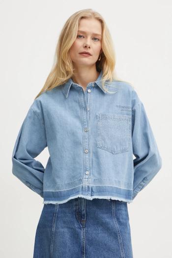 Rifľová košeľa Twinset dámska, regular, s klasickým golierom, 251AP2340