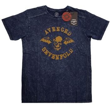 Avenged Sevenfold A7X tričko Logo Modrá XL